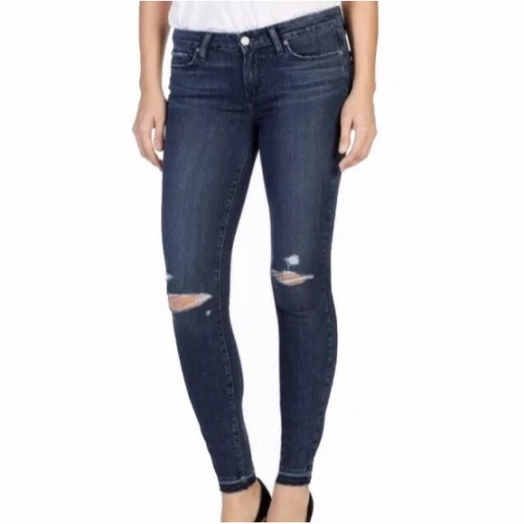 Paige Denim Verdugo Skinny Ankle Noemi Destructed - Picture 1 of 8